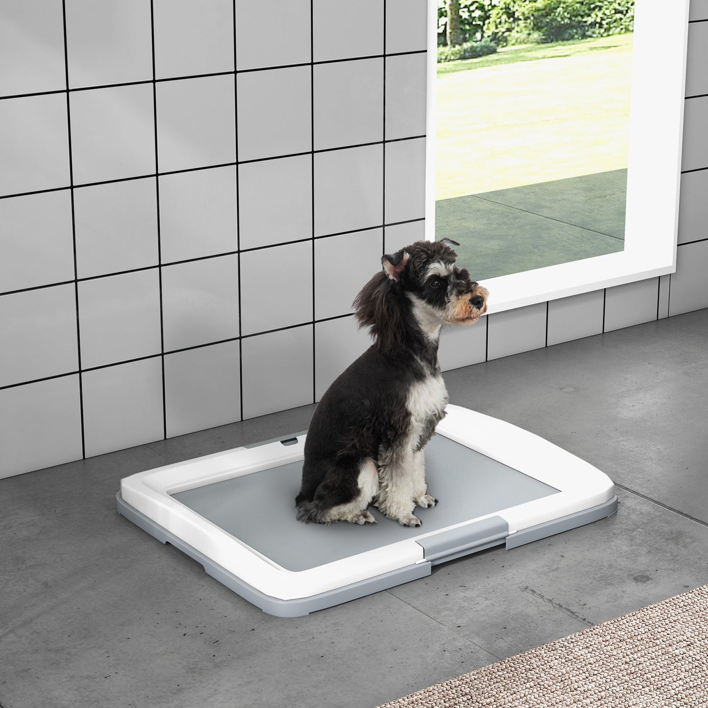 Dog Toilet Tray for Training Dogs, Dog Litter Tray for Indoor, Outdoor, 63 x 49 x 6cm-1