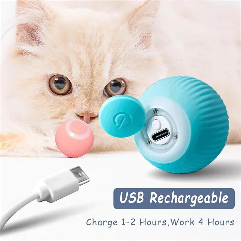 Electric Rolling Cat Toy Ball-3