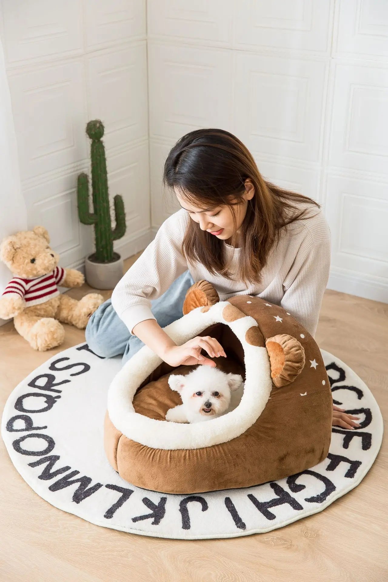 Cozy Foldable Pet House for Dogs and Cats