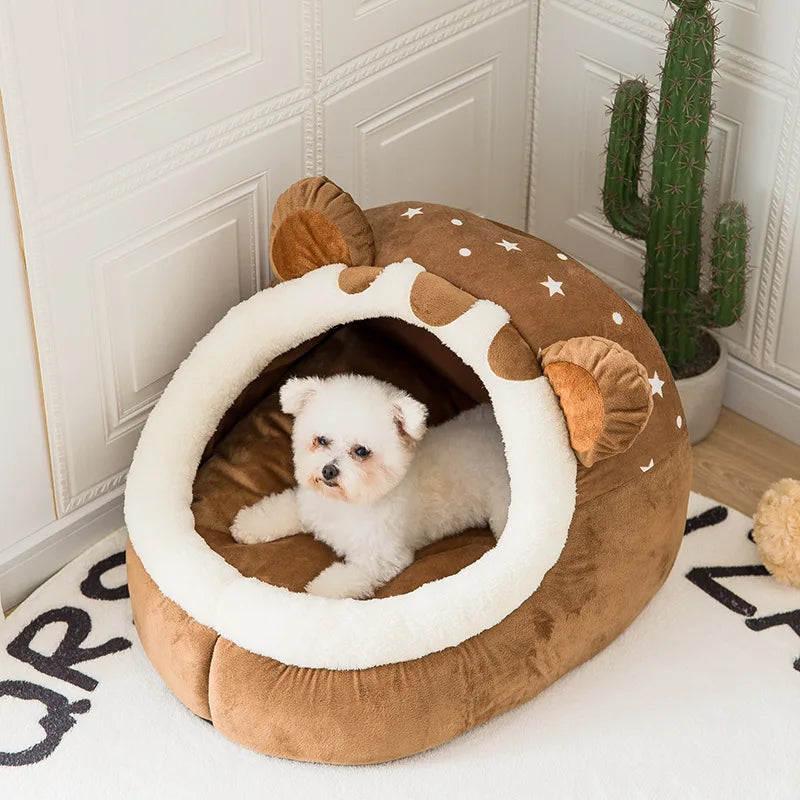 Cozy Foldable Pet House for Dogs and Cats