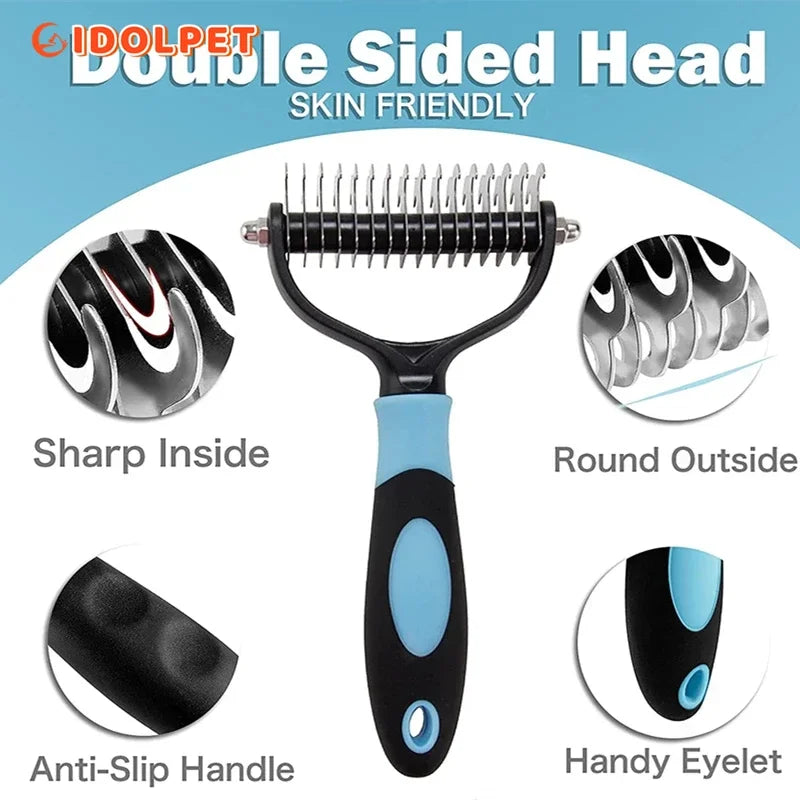 Pet Grooming Brush for Dogs & Cats-1