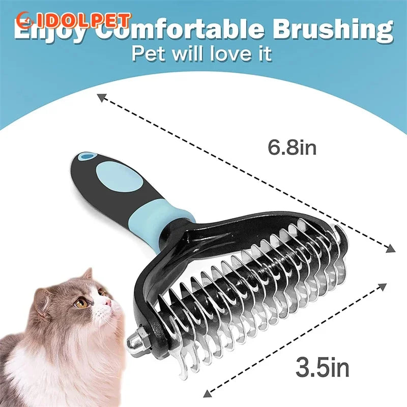 Pet Grooming Brush for Dogs & Cats-4