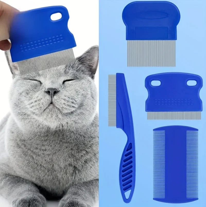 Pet Grooming Comb Set – 4 Pieces