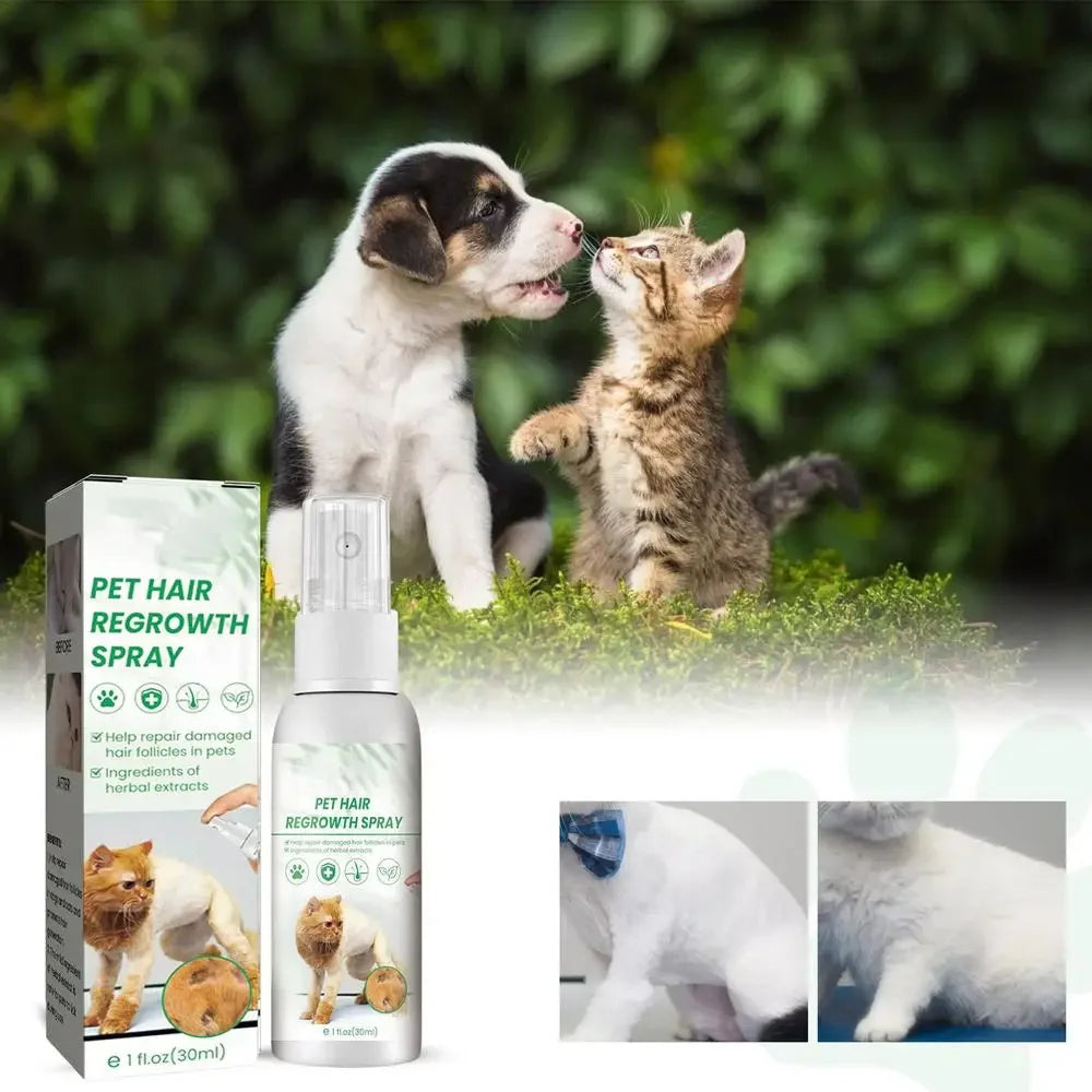 Pet Hair Regrowth Spray for Cats and Dogs - 30ml