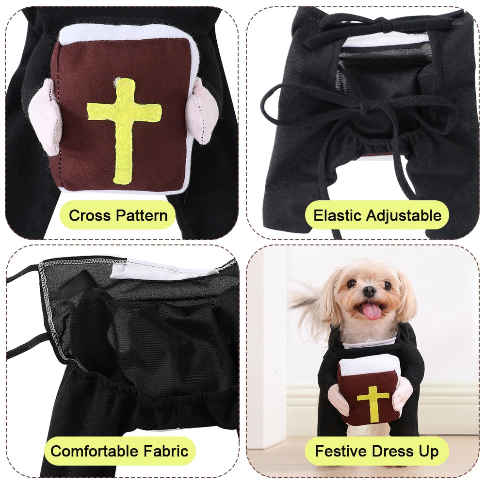 Halloween Pet Priest Costume