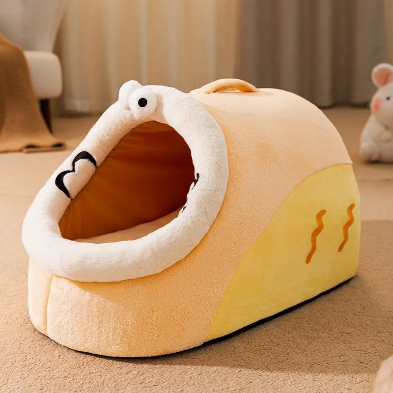 Cozy Foldable Pet House for Dogs and Cats