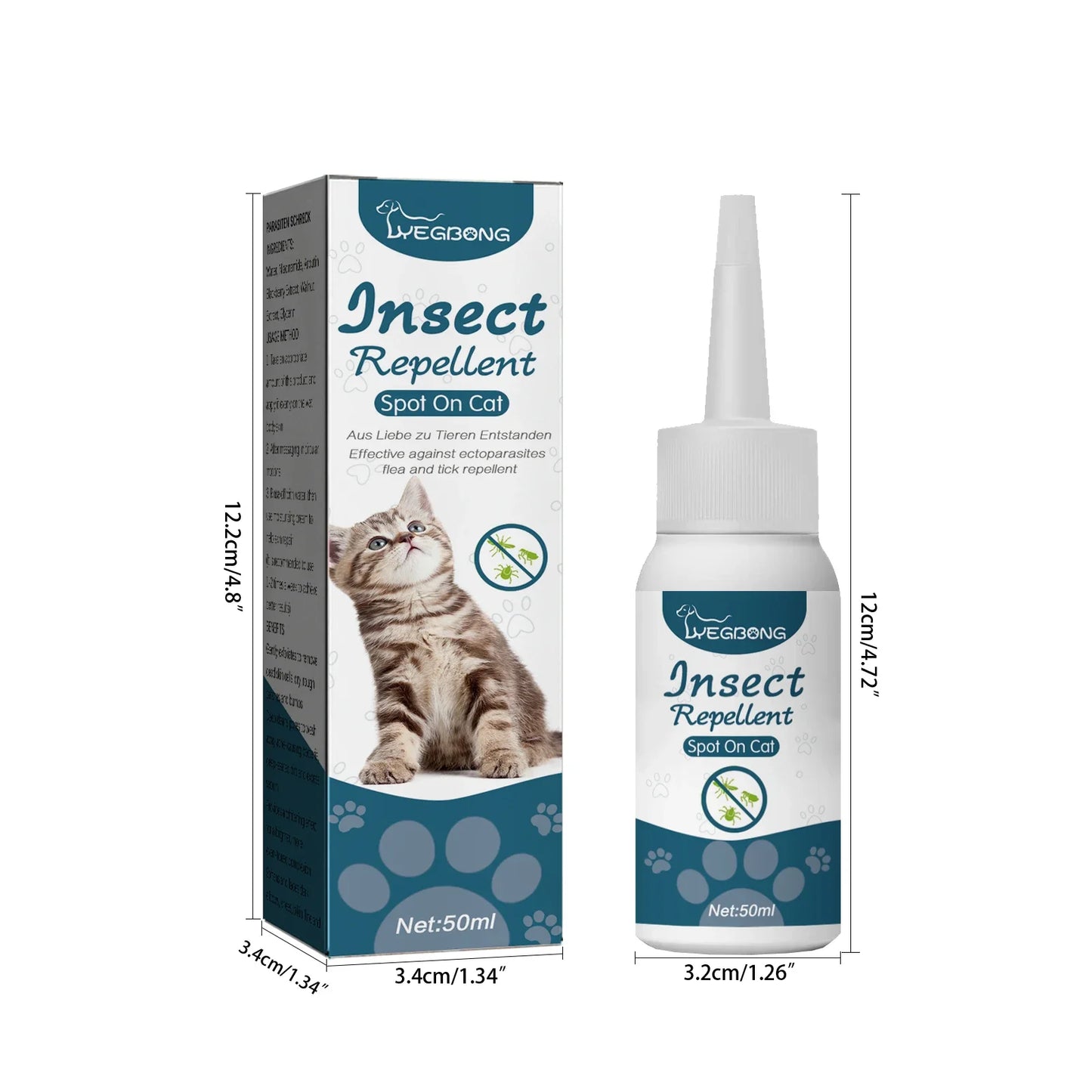 Pet Flea & Tick Killer Drops for Dogs and Cats