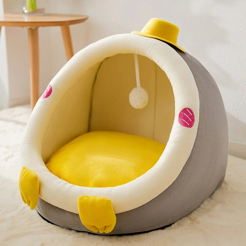Cozy Foldable Pet House for Dogs and Cats