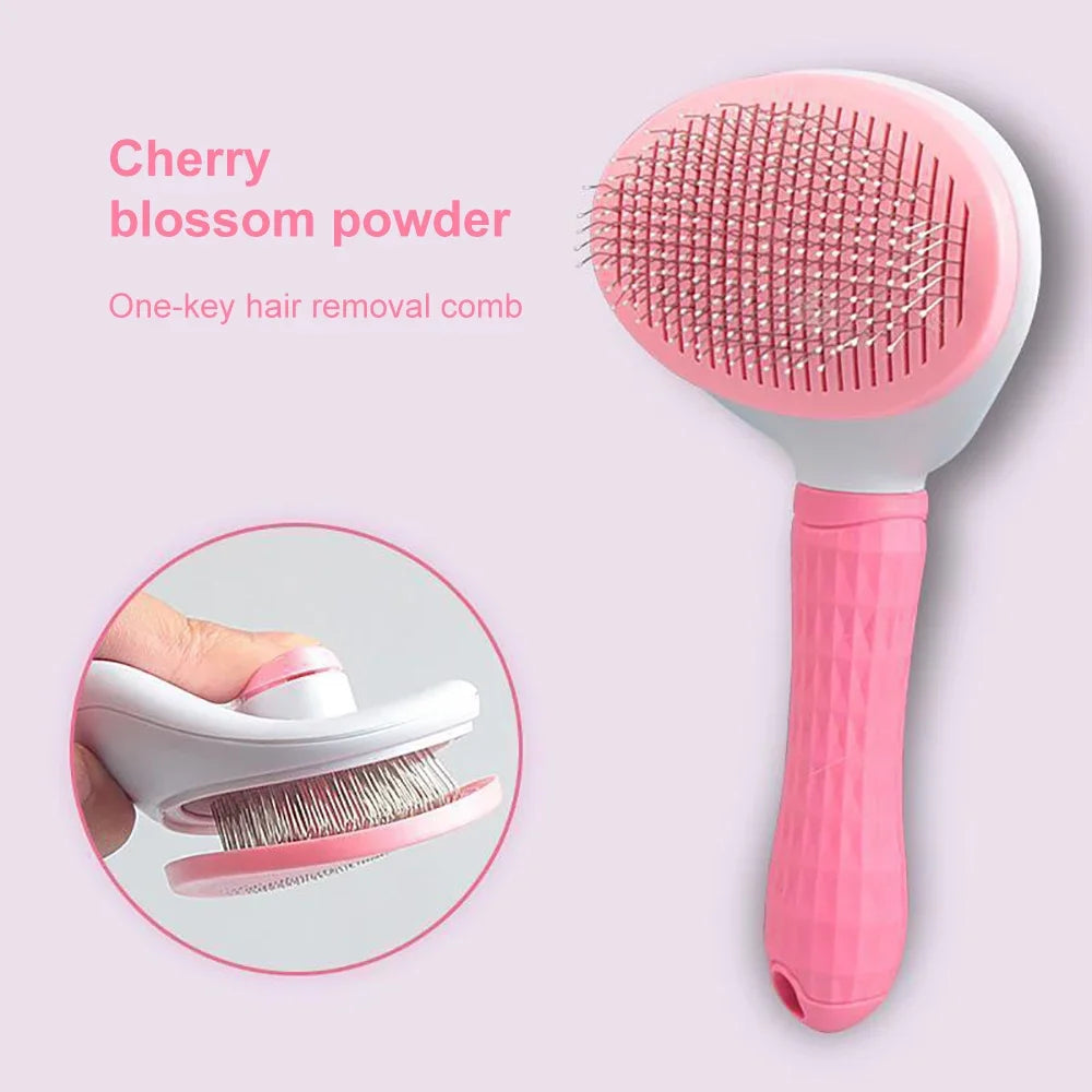 Self-Cleaning Pet Hair Remover Brush