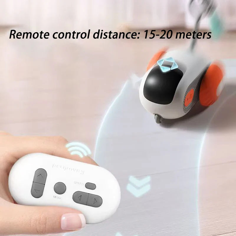 Smart Cat Toy Rechargeable Interactive Electric Car-3