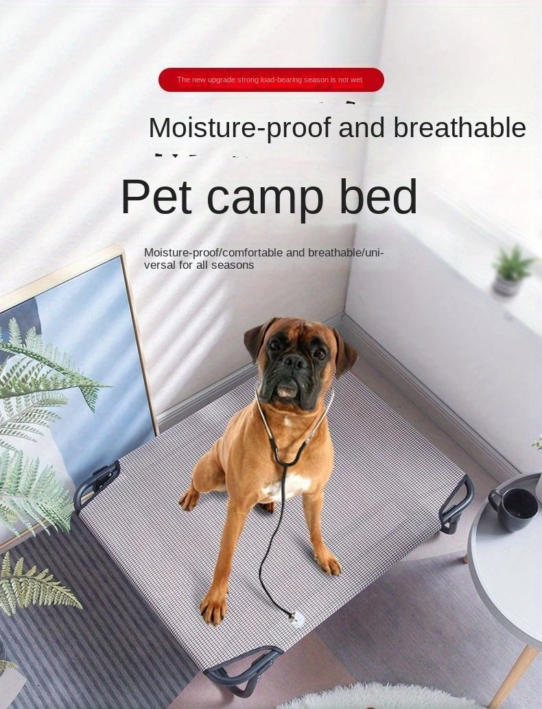Foldable Pet Bed with Removable Cushion-3