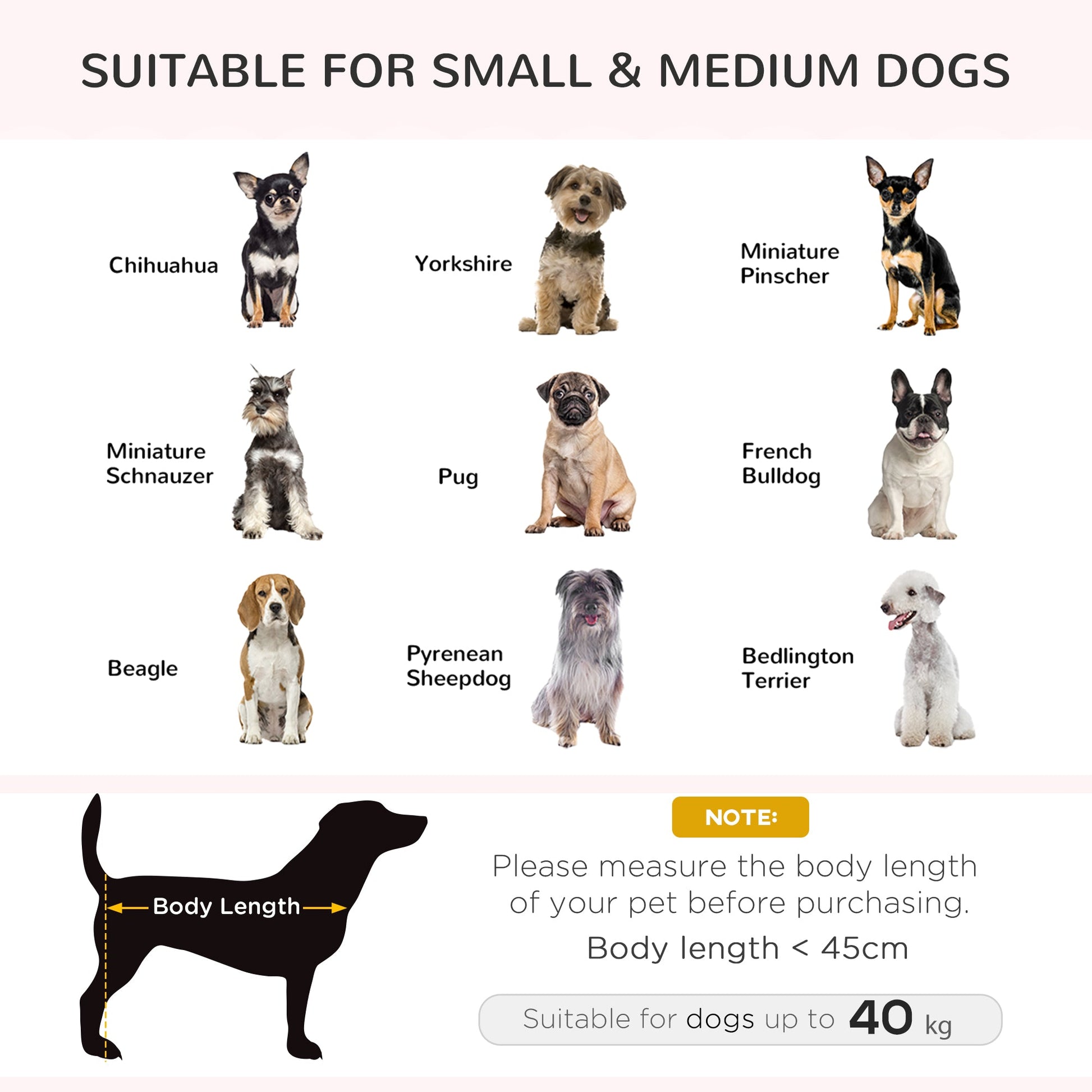 Dog Sofa Bed, Elevated Dog Couch for Medium and Small Dogs, with Soft Cushion, Removable and Washable Cover, Grey-3