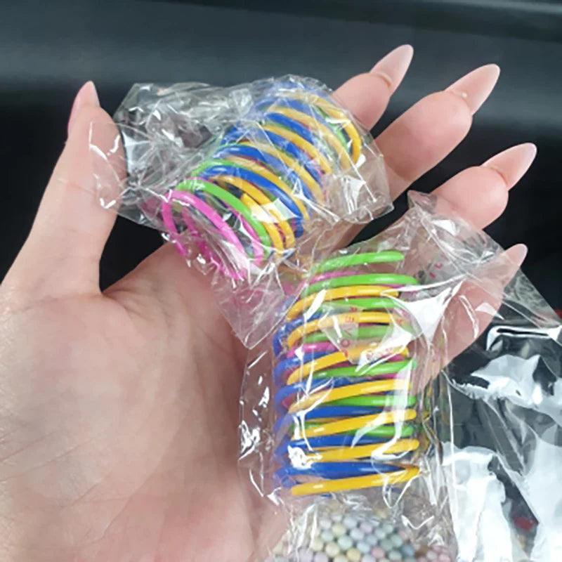 Bouncy Colorful Spring Cat Toys-3