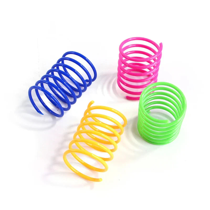 Bouncy Colorful Spring Cat Toys-8