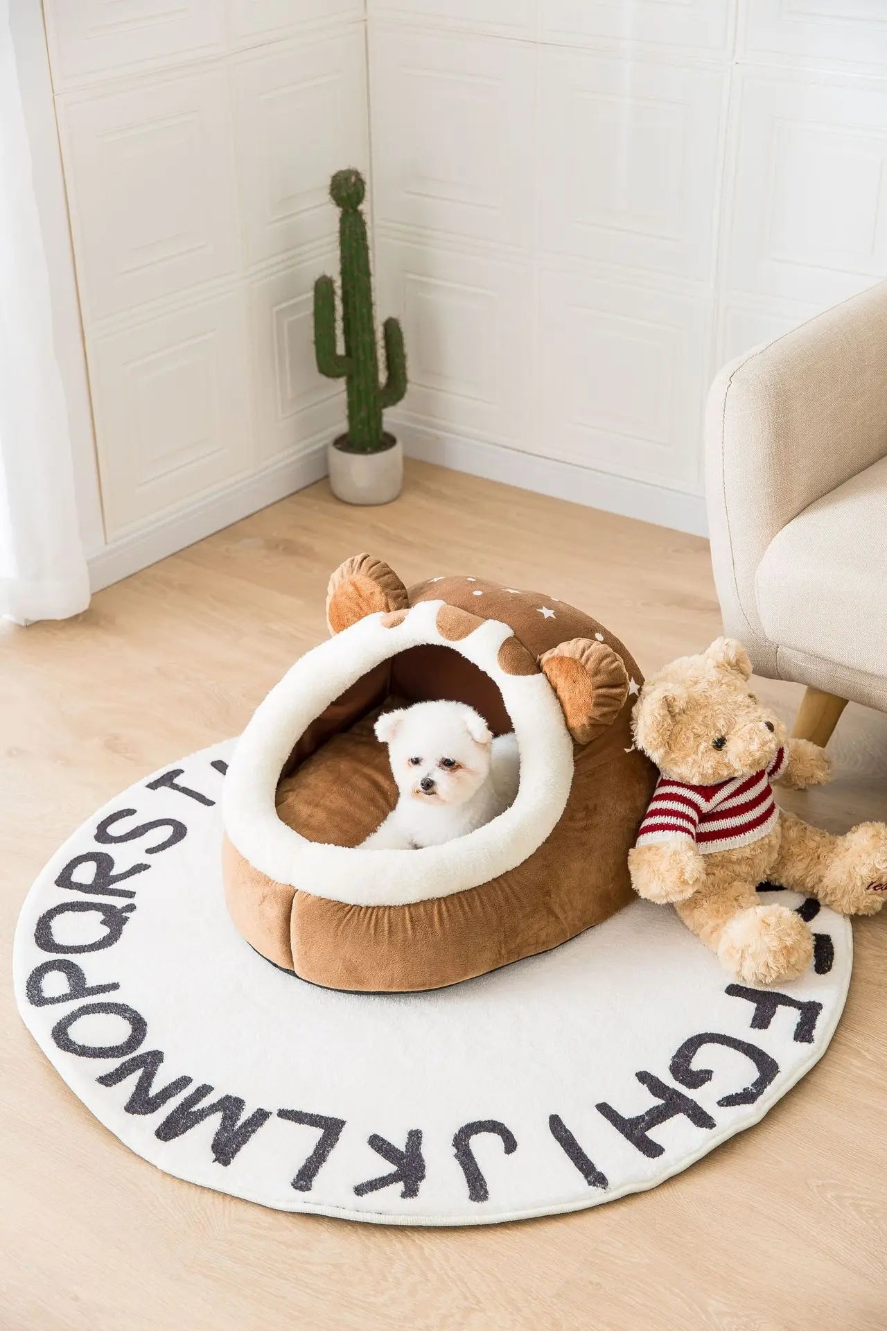 Cozy Foldable Pet House for Dogs and Cats