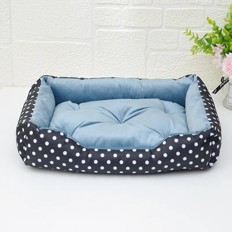 Polka Dot Dog Bed with Pillow