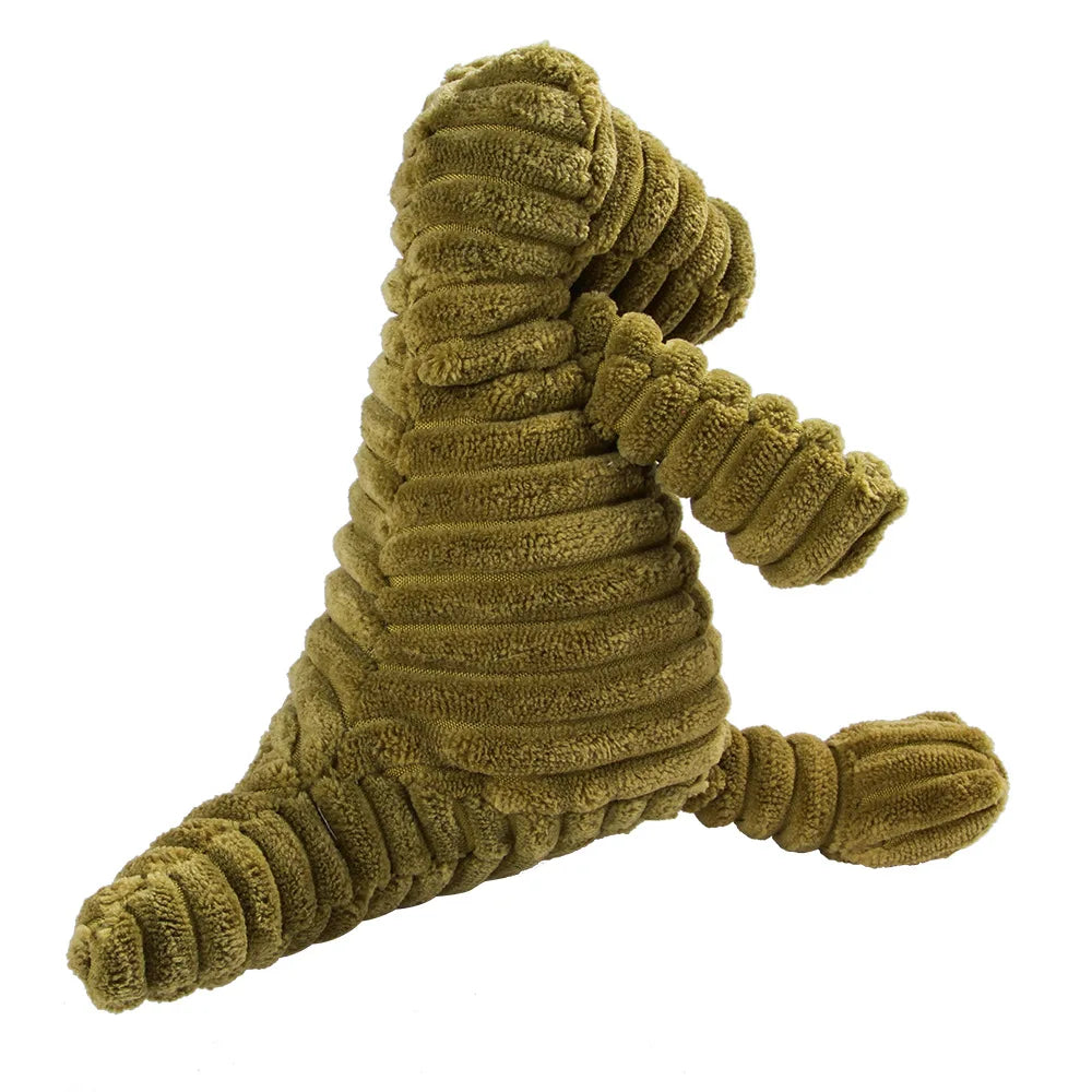Corduroy Plush Dog Toy with Squeaker