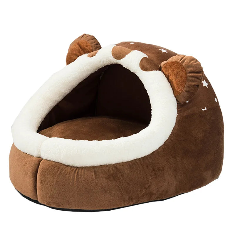 Cozy Foldable Pet House for Dogs and Cats