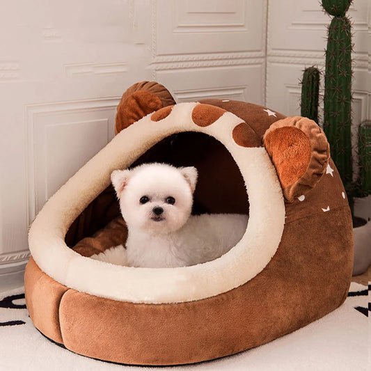 Cozy Foldable Pet House for Dogs and Cats