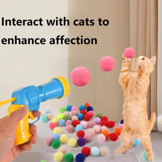 Interactive Kittens Plush Ball Cat Toys-0
