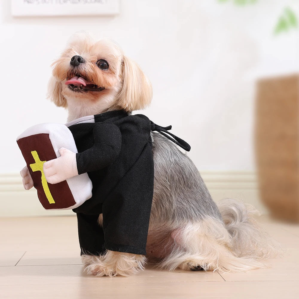 Halloween Pet Priest Costume