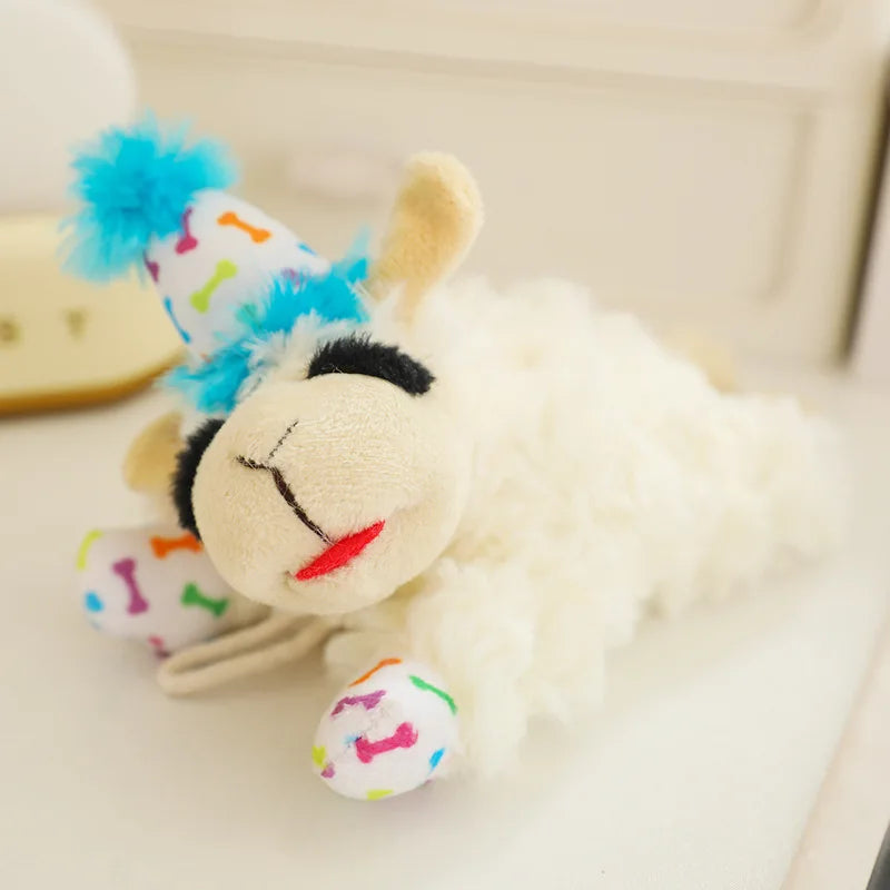 Plush Lamb Dog Toy