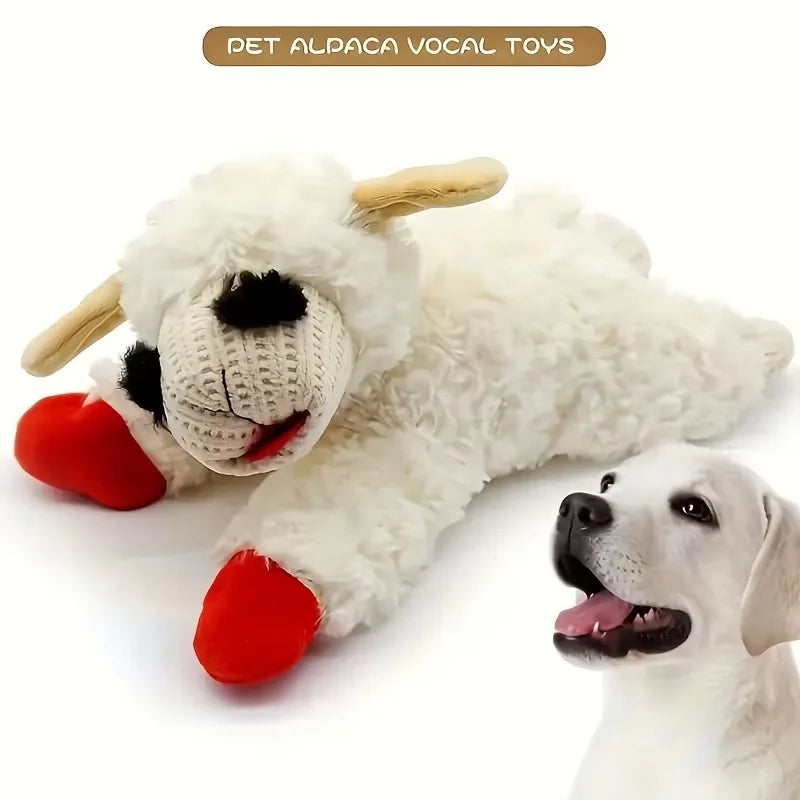 Plush Lamb Dog Toy