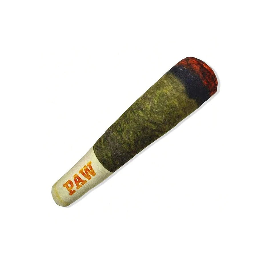 Funny Cigar Plush Dog Toy with Squeaker