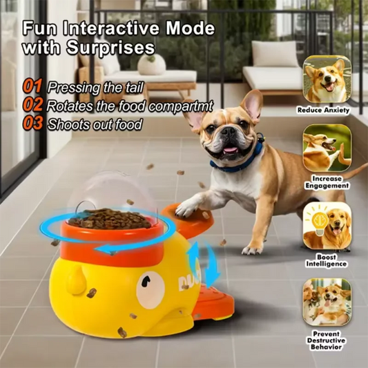 Interactive Duck Feeder Toy for Dogs & Cats