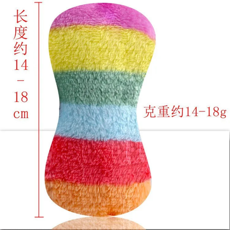 Corduroy Plush Dog Toy with Squeaker