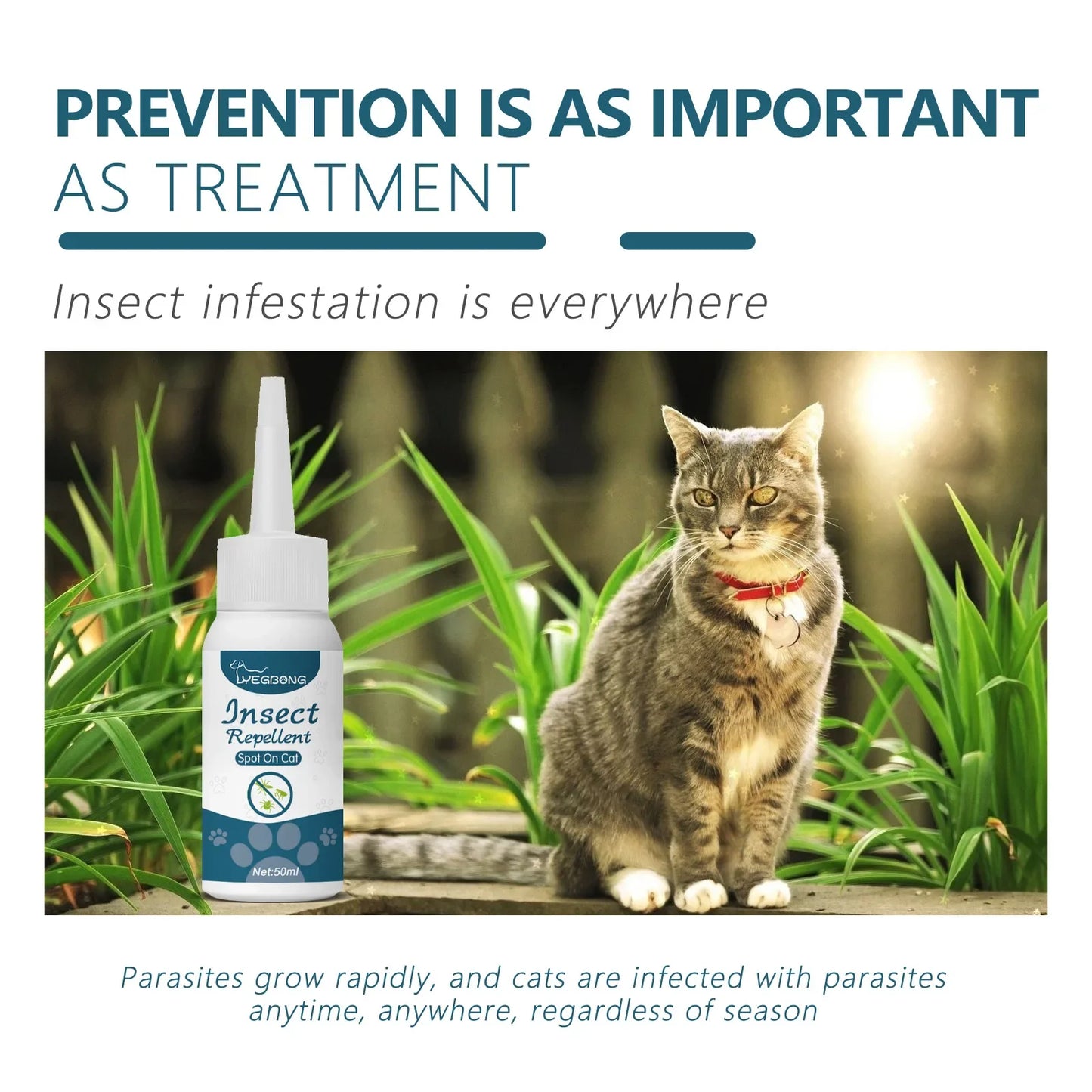 Pet Flea & Tick Killer Drops for Dogs and Cats