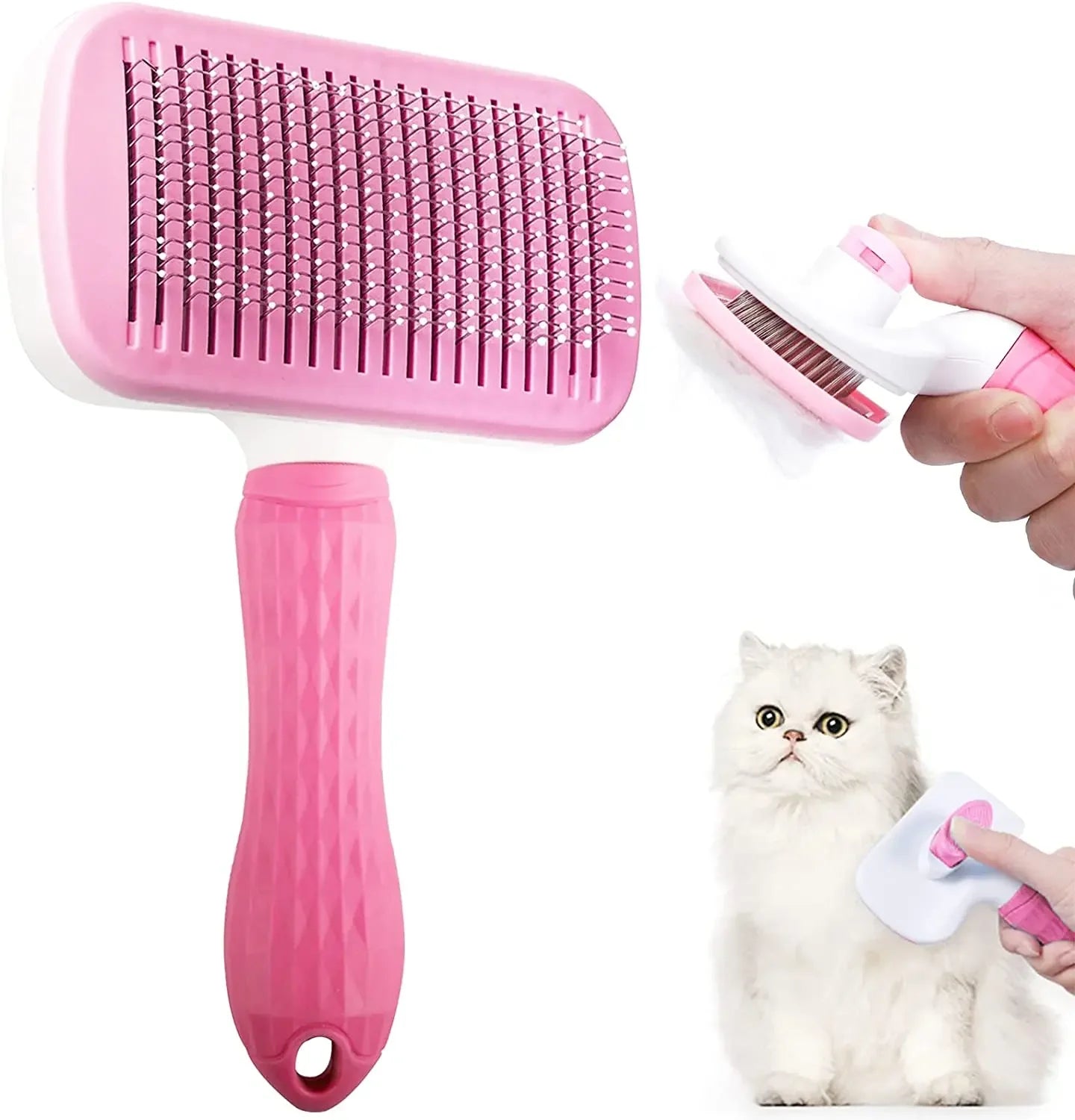 Self-Cleaning Pet Hair Remover Brush