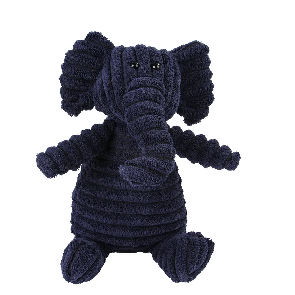 Corduroy Plush Dog Toy with Squeaker