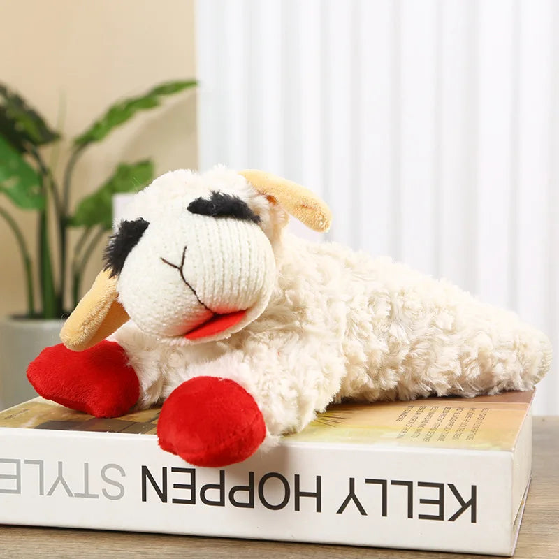 Plush Lamb Dog Toy