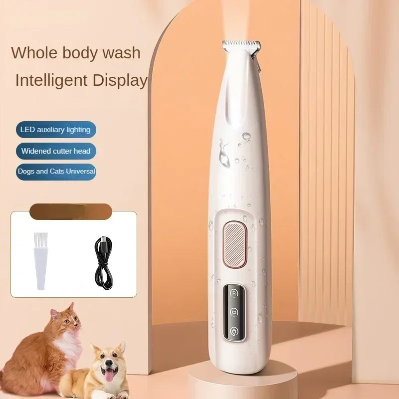 Rechargeable Pet Paw Trimmer with LED Light