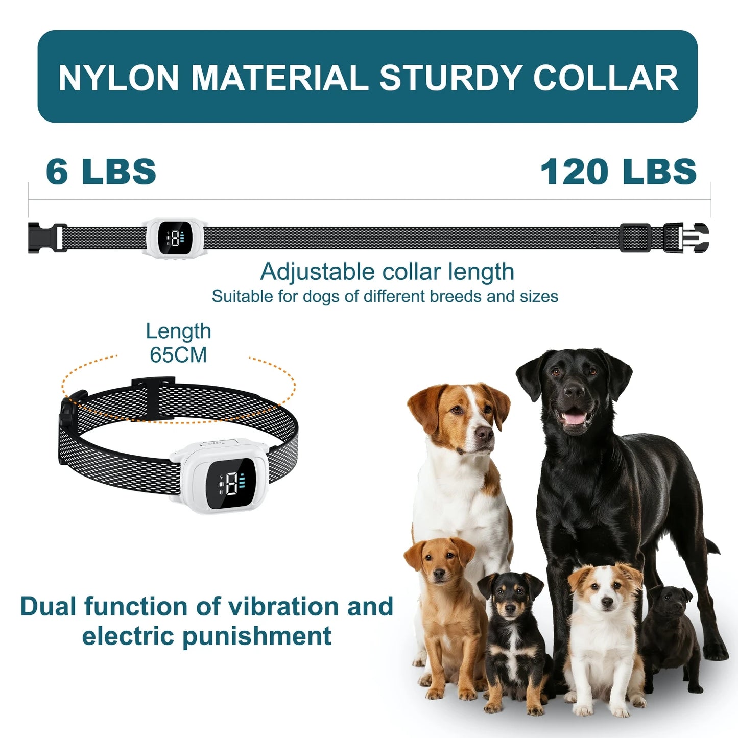 Anti-Barking Training Collar – Waterproof & Rechargeable