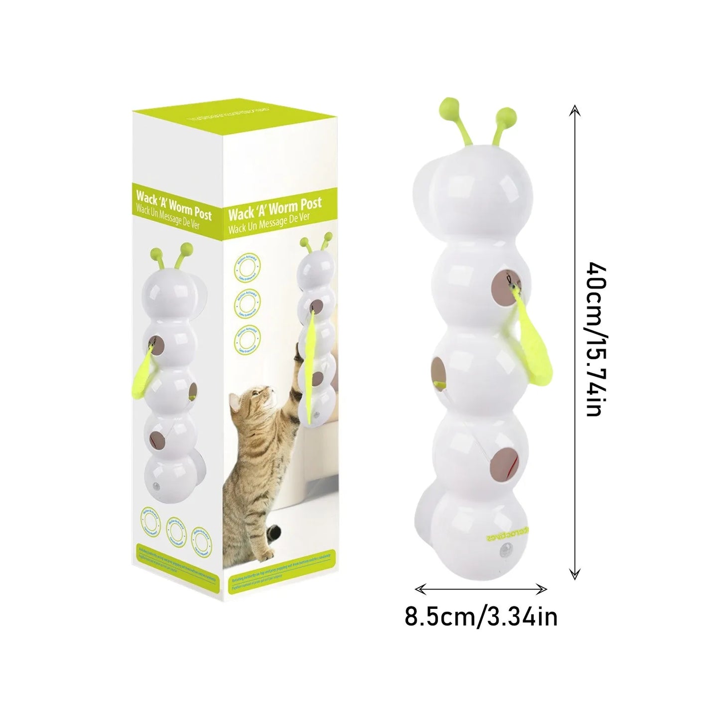 Electric Caterpillar Cat Toy – Interactive Smart Teasing Toy