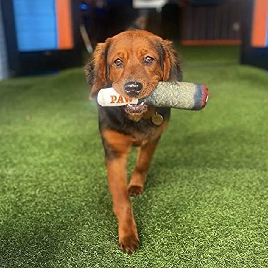 Funny Cigar Plush Dog Toy with Squeaker