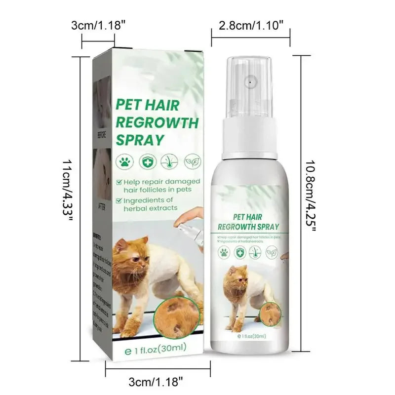 Pet Hair Regrowth Spray for Cats and Dogs - 30ml
