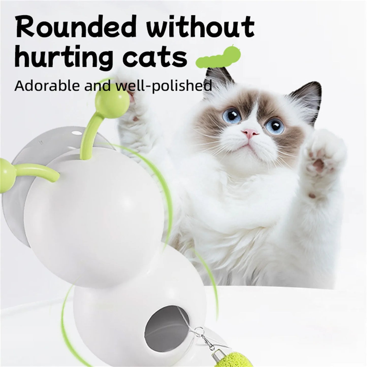 Electric Caterpillar Cat Toy – Interactive Smart Teasing Toy