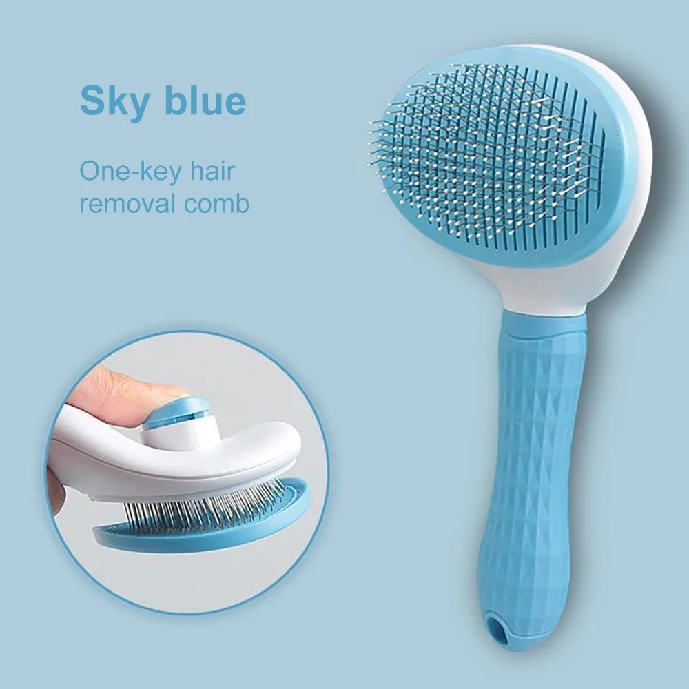Self-Cleaning Pet Hair Remover Brush