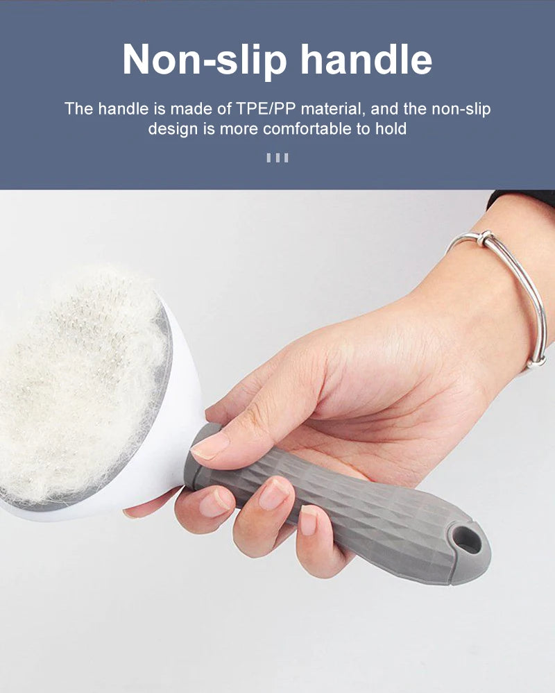 Self-Cleaning Pet Hair Remover Brush