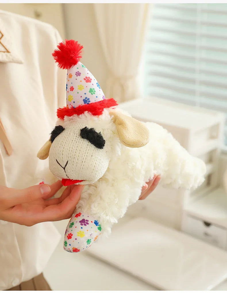Plush Lamb Dog Toy