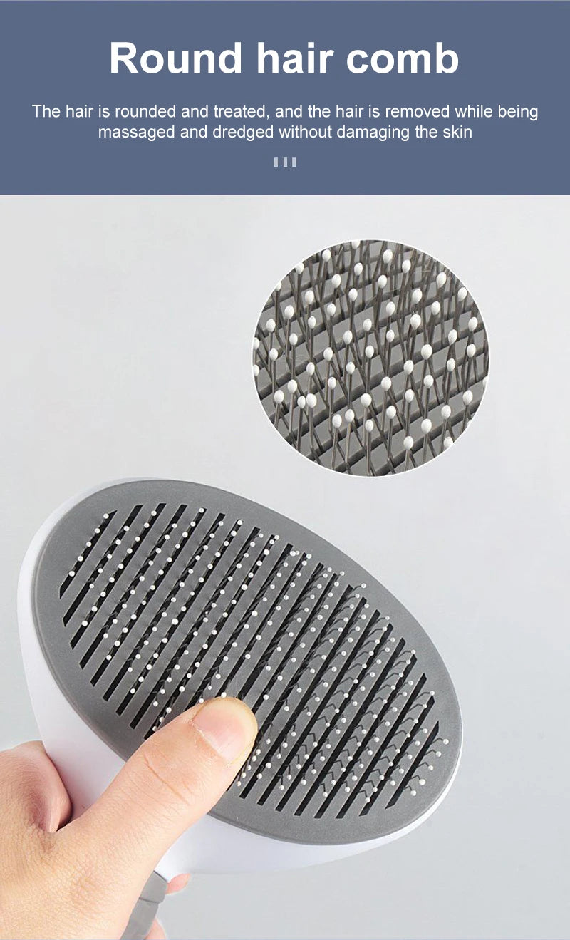 Self-Cleaning Pet Hair Remover Brush
