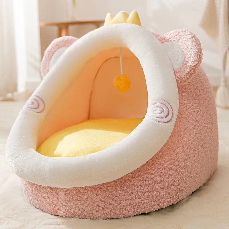 Cozy Foldable Pet House for Dogs and Cats
