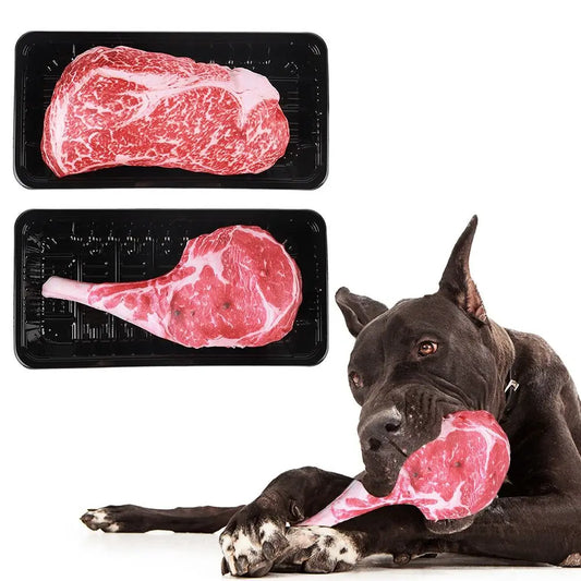 Ribeye Steak Chew Toy for Dogs