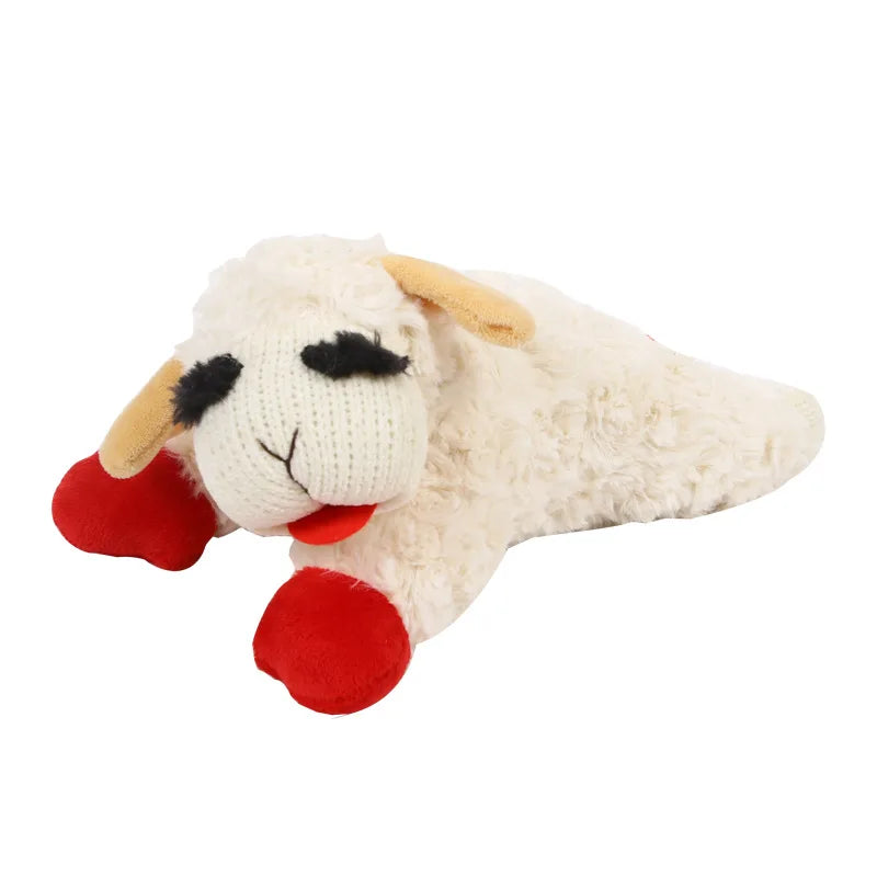 Plush Lamb Dog Toy