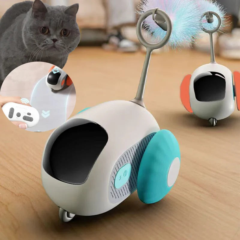 Smart Cat Toy Rechargeable Interactive Electric Car-0