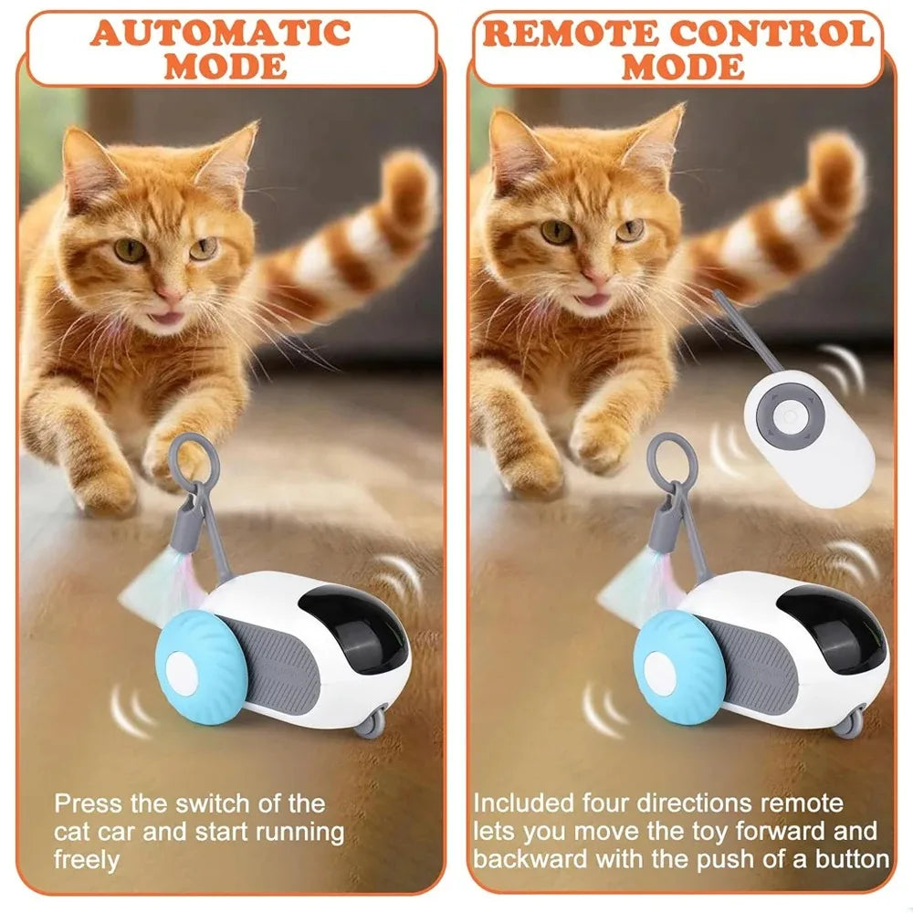 Smart Cat Toy Rechargeable Interactive Electric Car-1