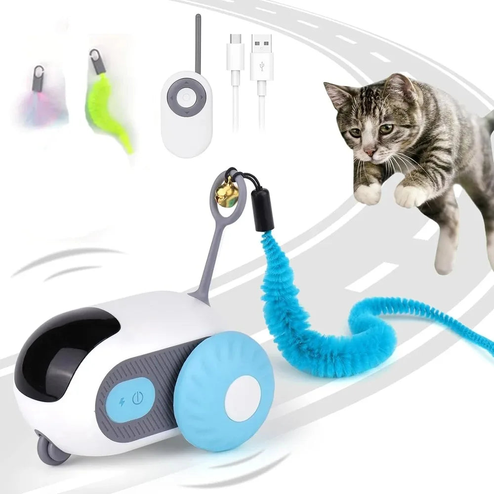 Smart Cat Toy Rechargeable Interactive Electric Car-4
